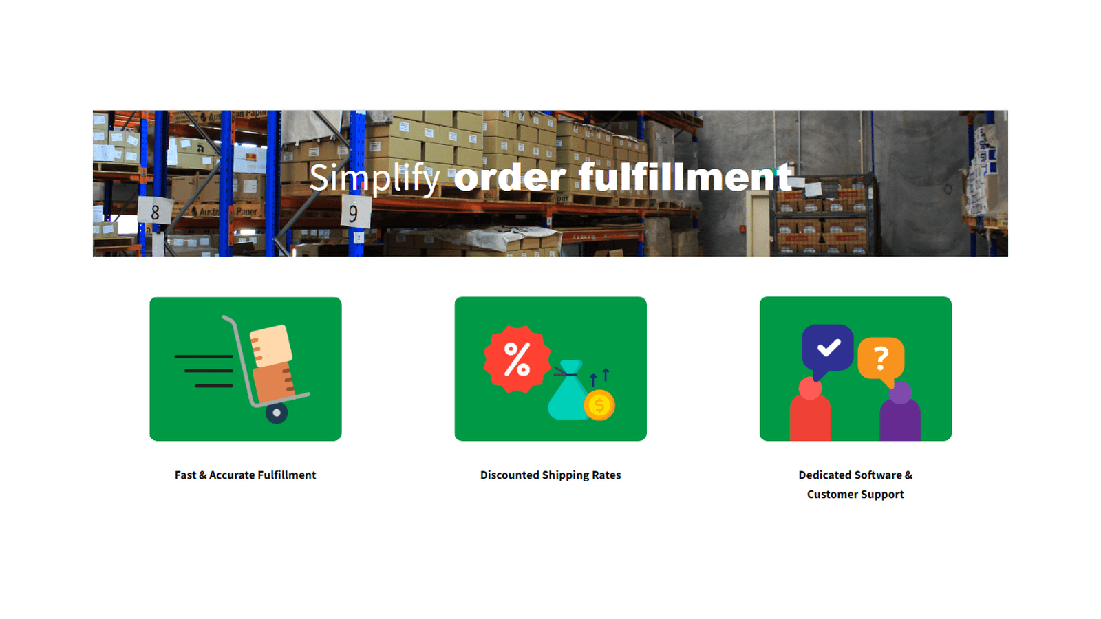 Warehouse Shot and App Benefits