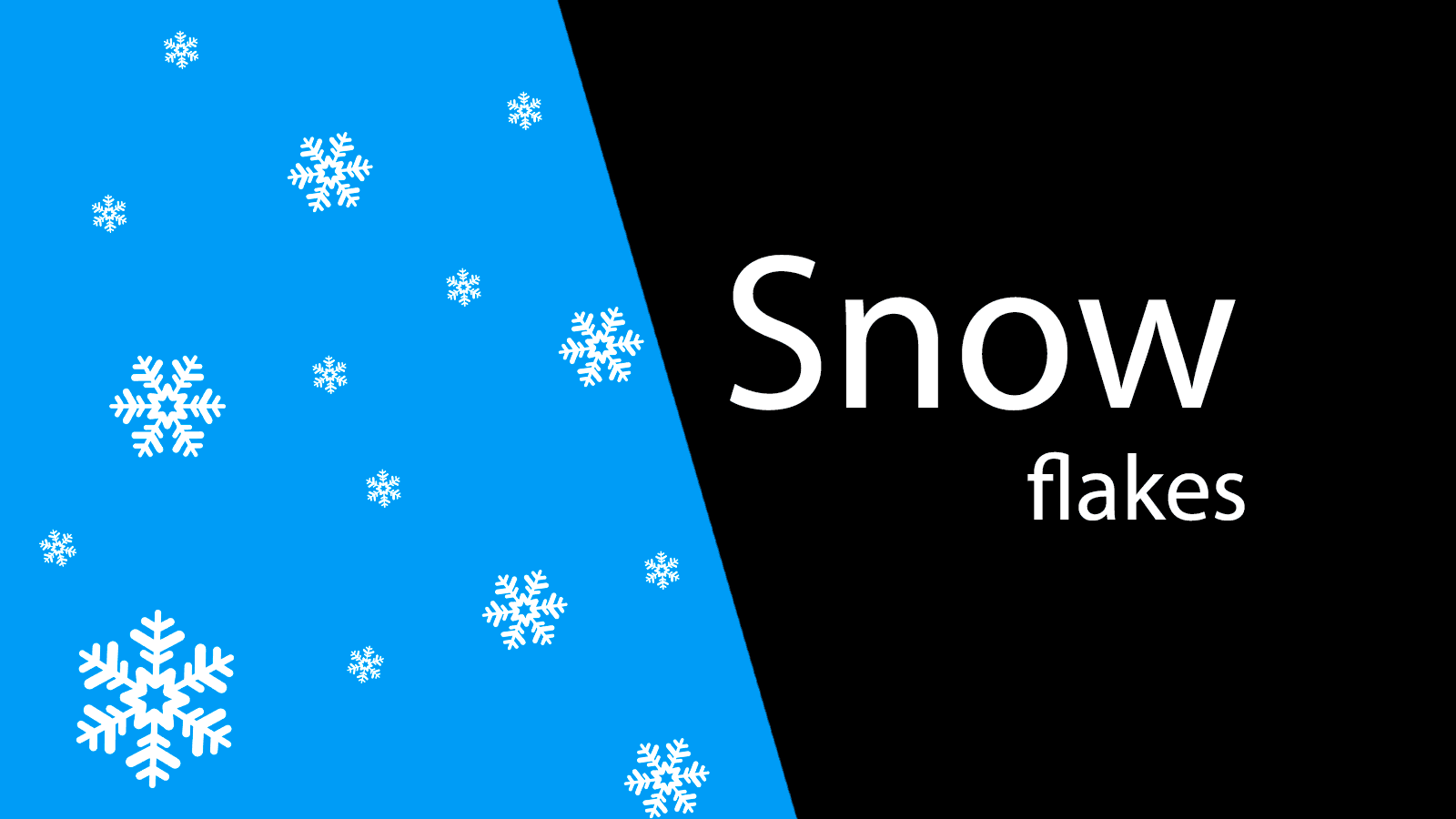 Snow flakes - Let it snow in your store