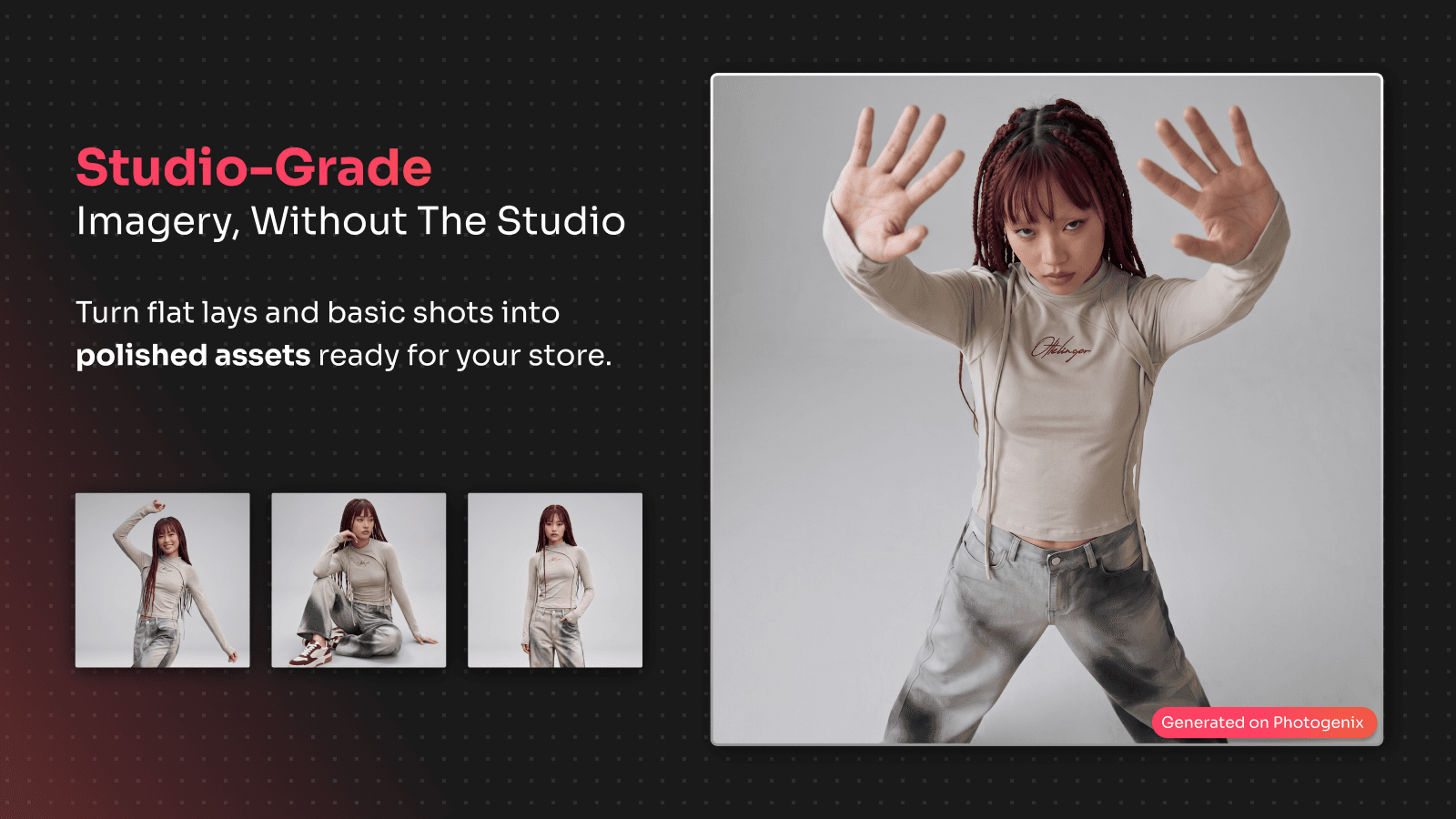 Studio-grade imagery, without the studio