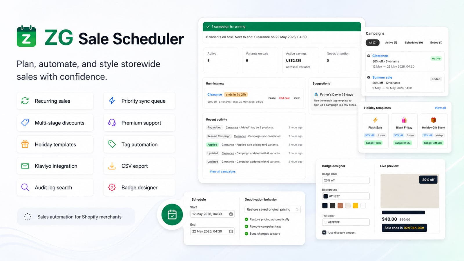 Sale Scheduler