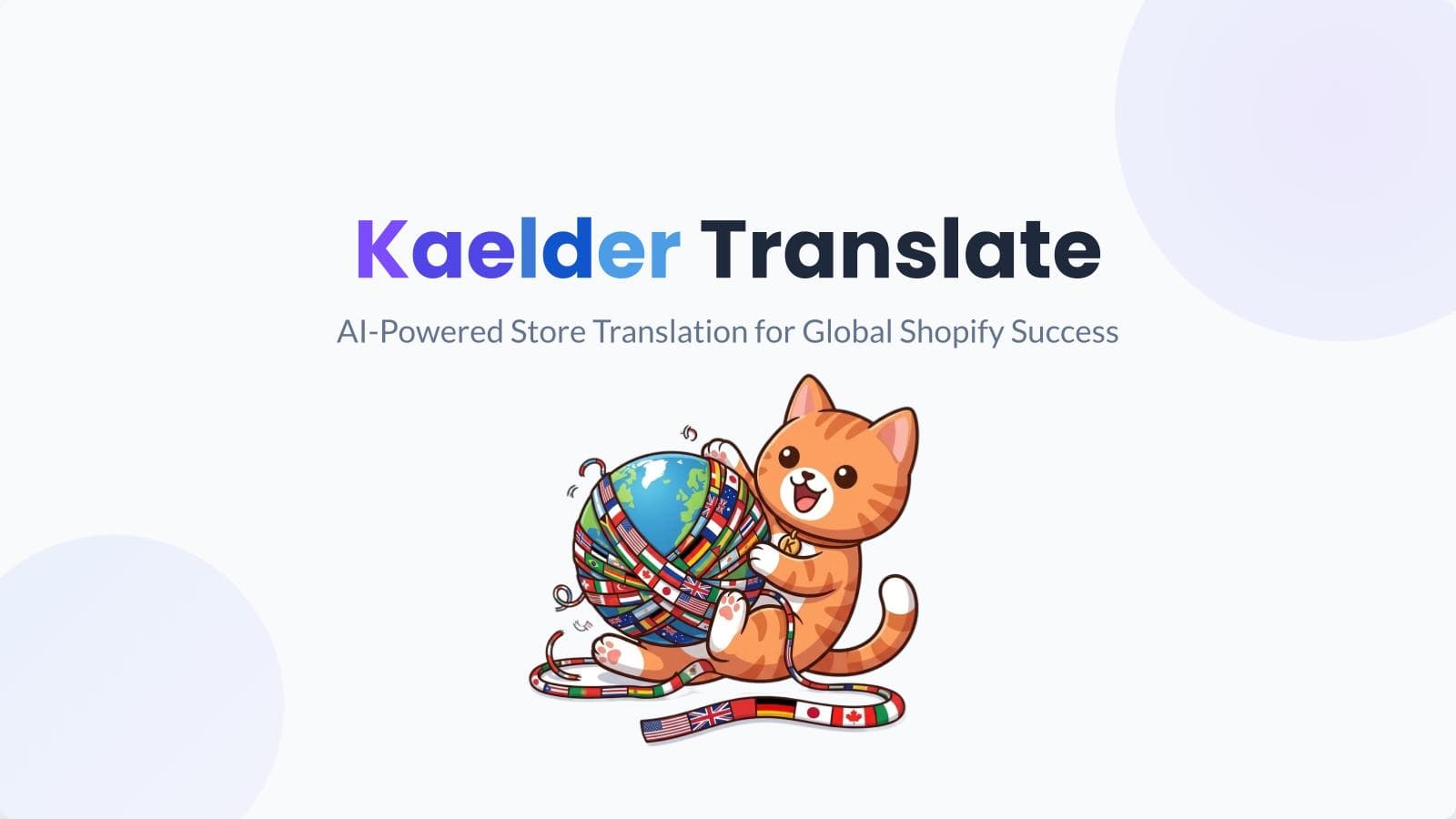 kaelder translate - AI translate your shopify store