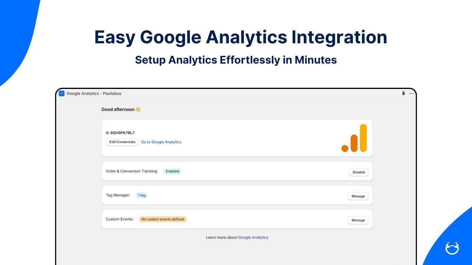 Easily Google Analytics 4 Integration
