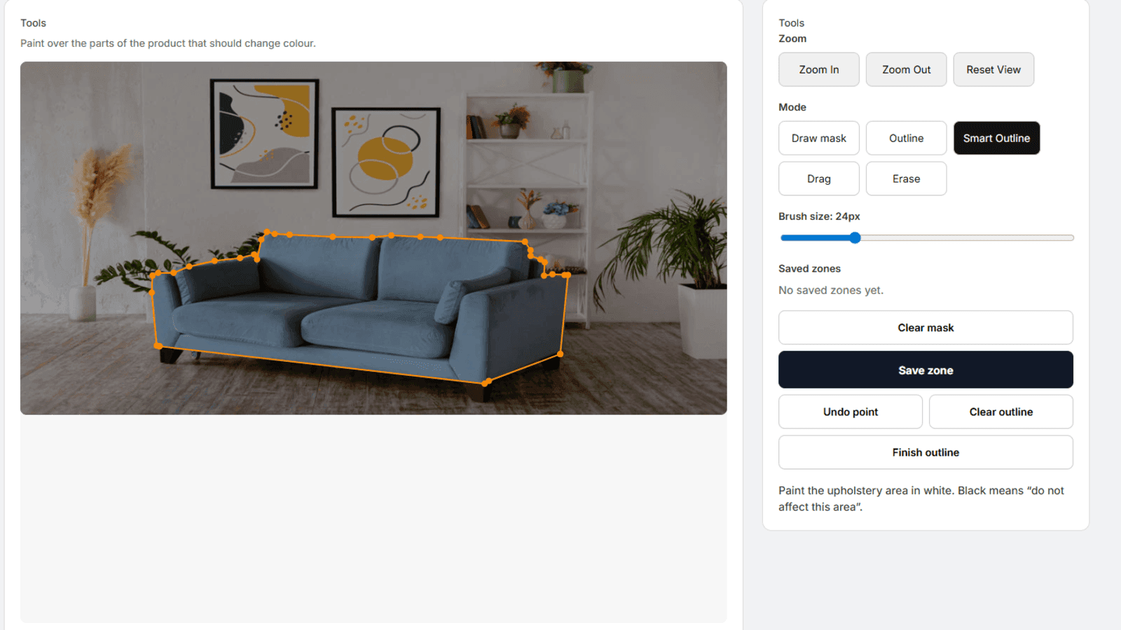 How to implement where the colours are needed.