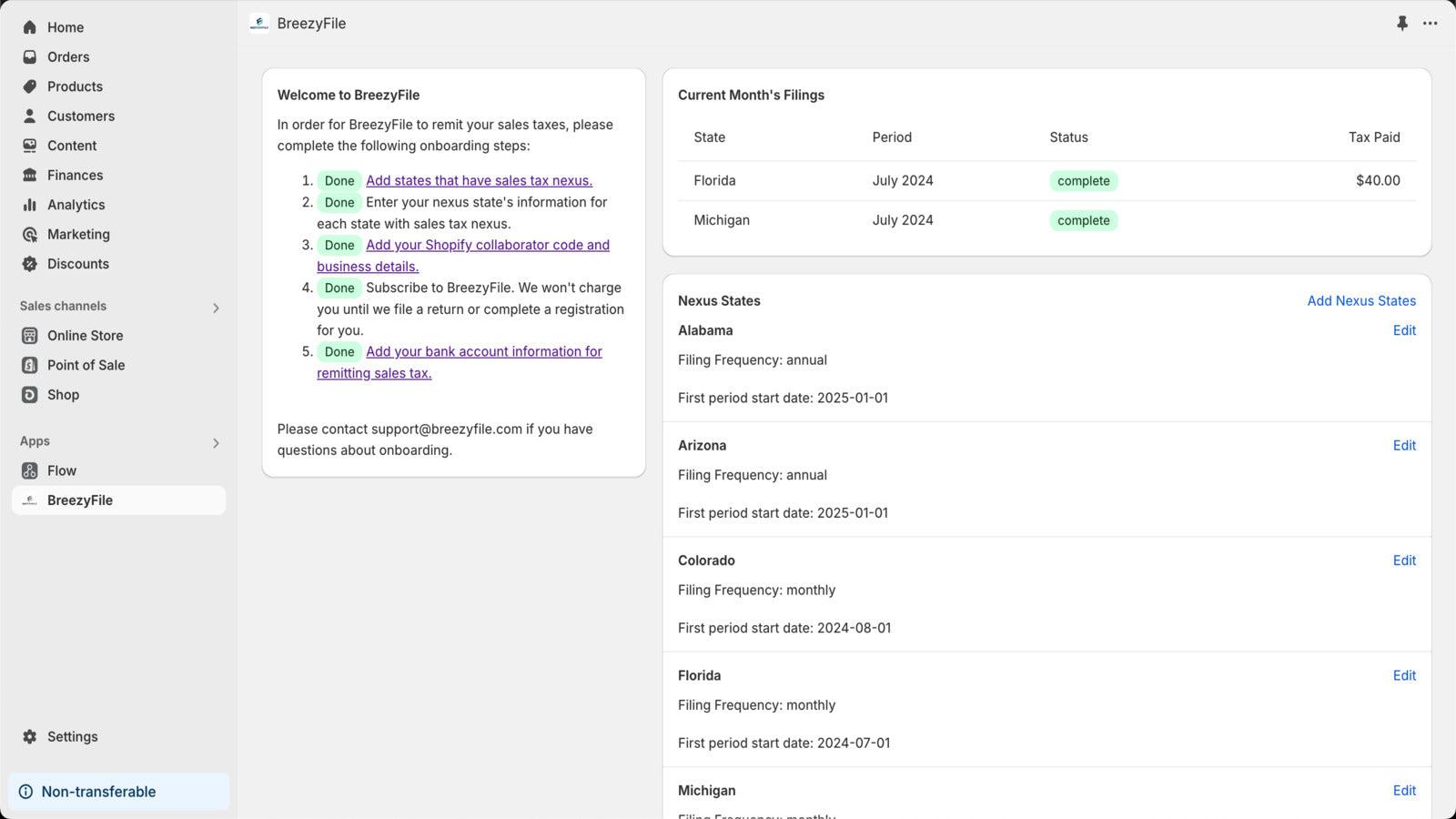 BreezyFile Dashboard