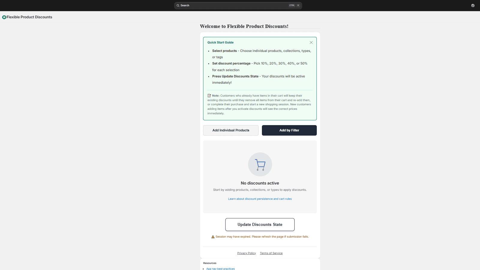 App in launch