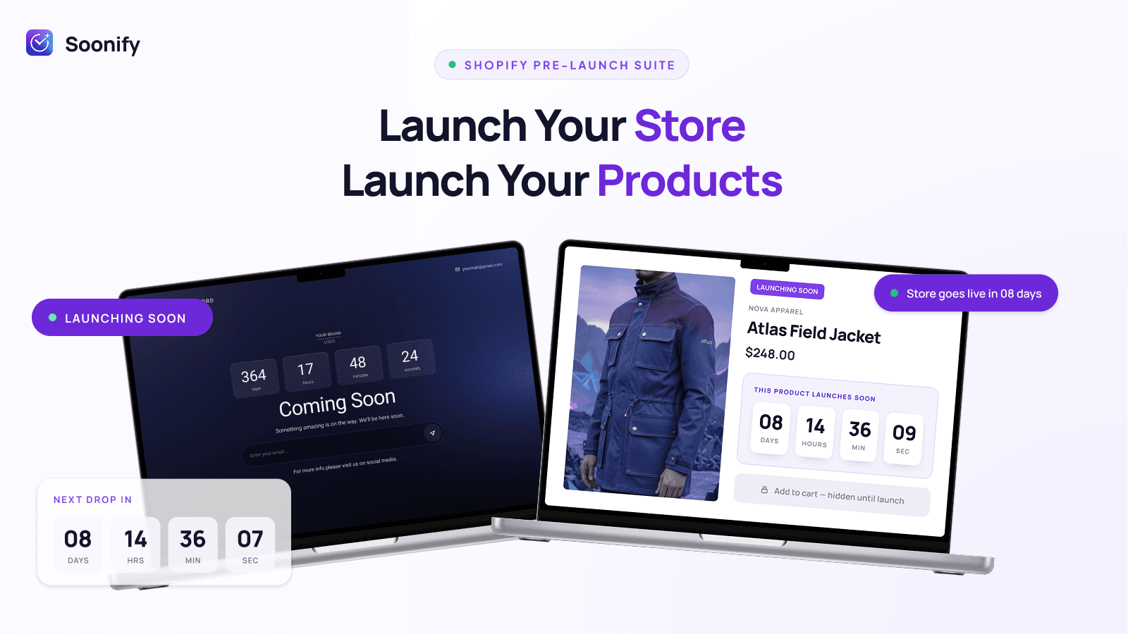 Soonify - Coming soon