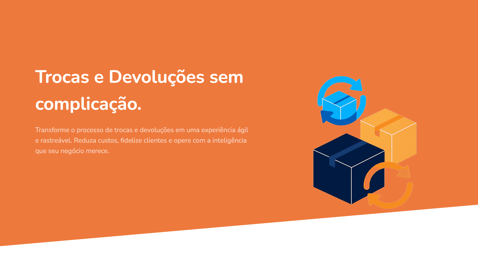 Trocas e Devoluções sem complicação.