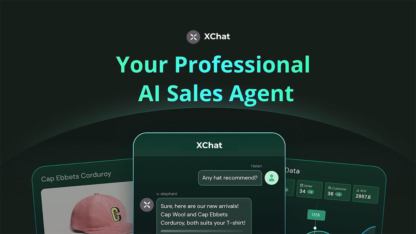 AI sales agent promoting new products.