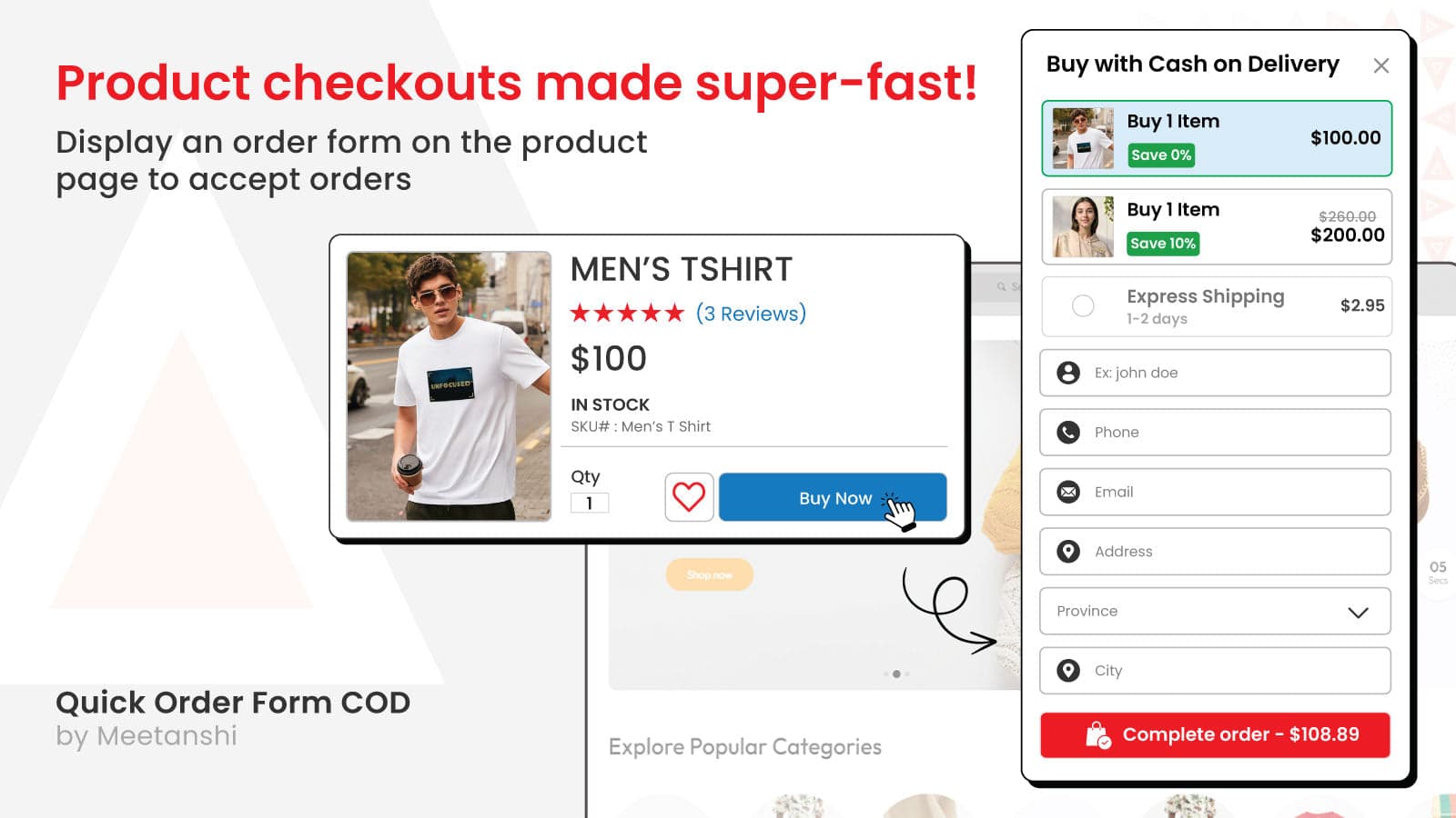 MIT Quick Order Form COD