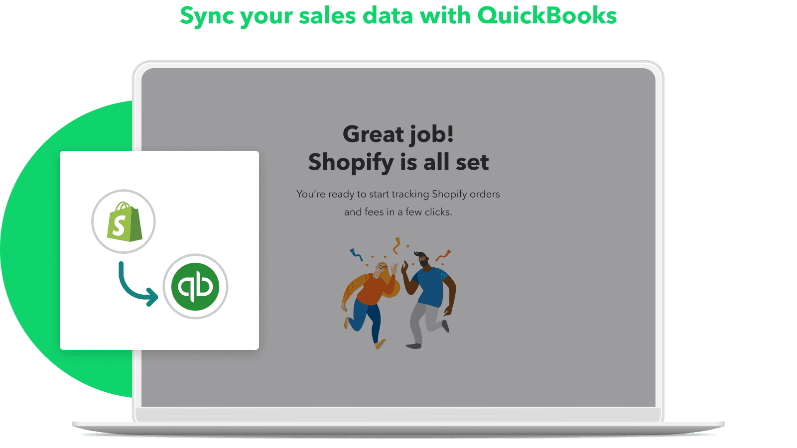 Sync your sales data with QuickBooks