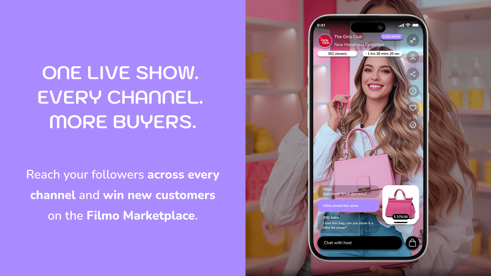 One live. Every channel. More buyers.