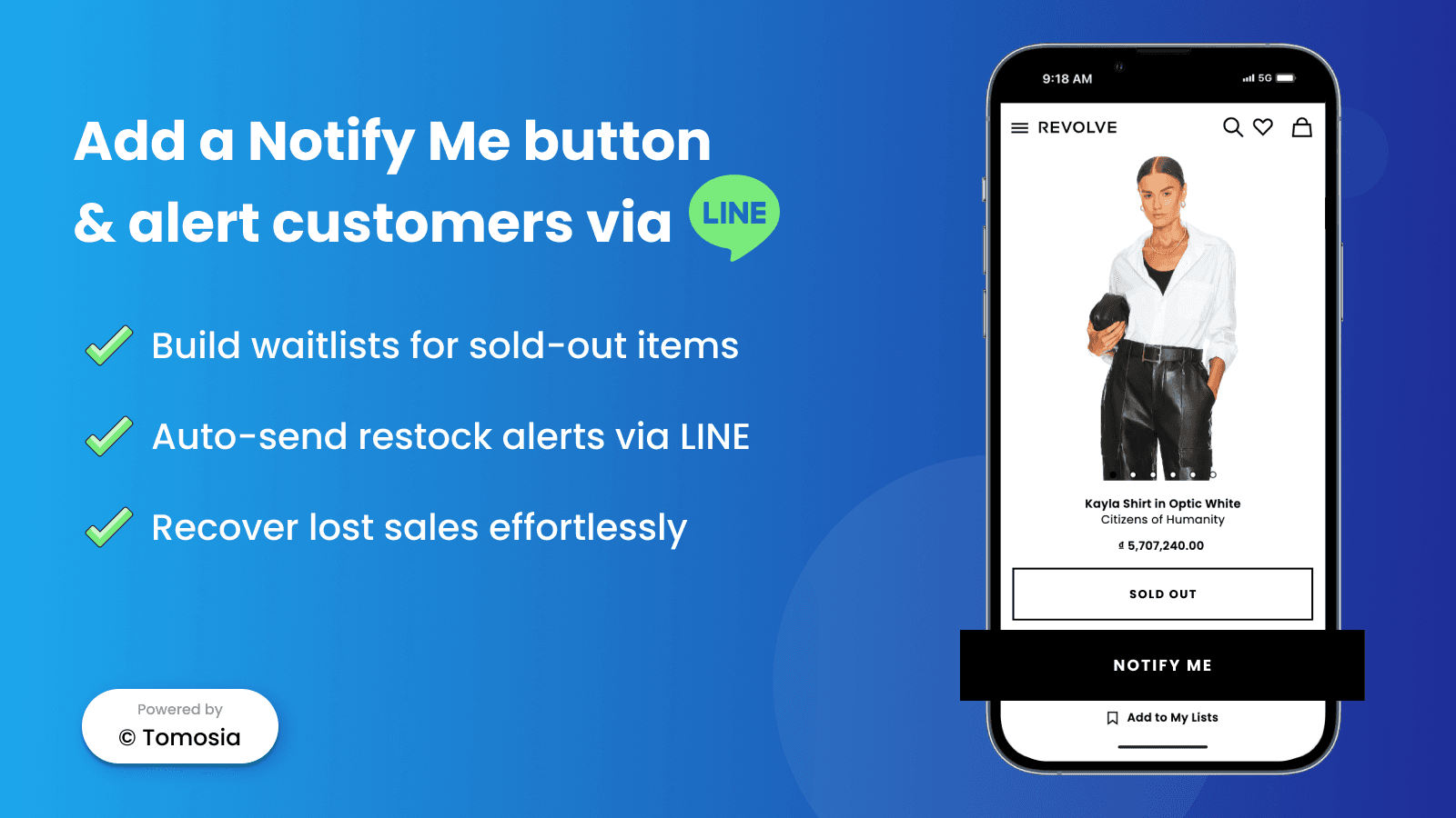 Add Notify Me Button