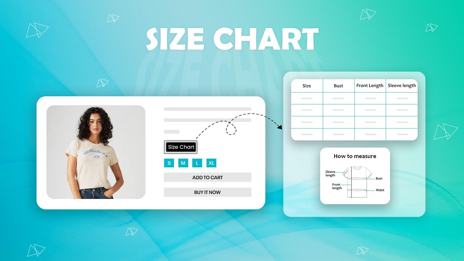 size chart banner