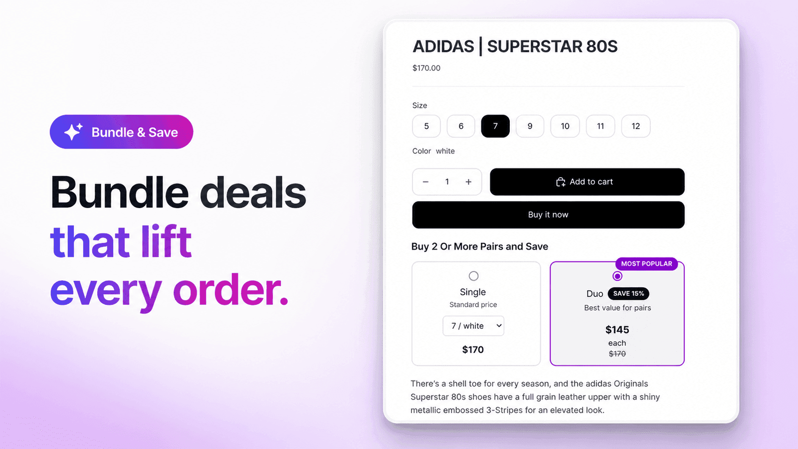 Bundle deals that lift every order and increase AOV
