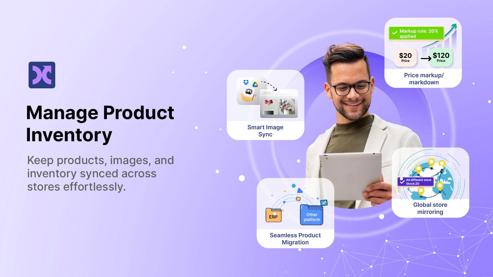 Automate inventory & stock sync from any supplier feed format.