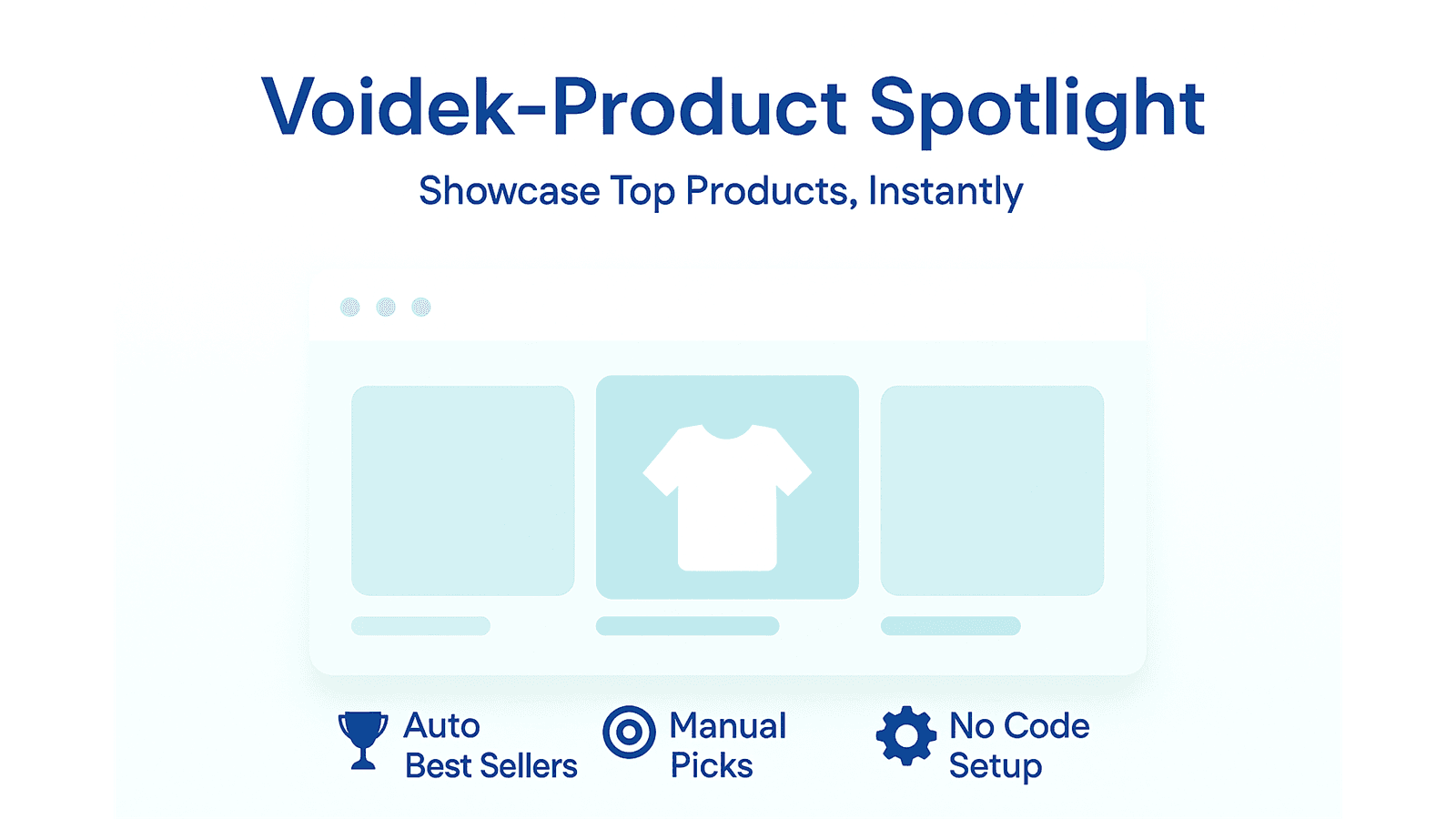 App features: best sellers, manual picks, and no-code setup