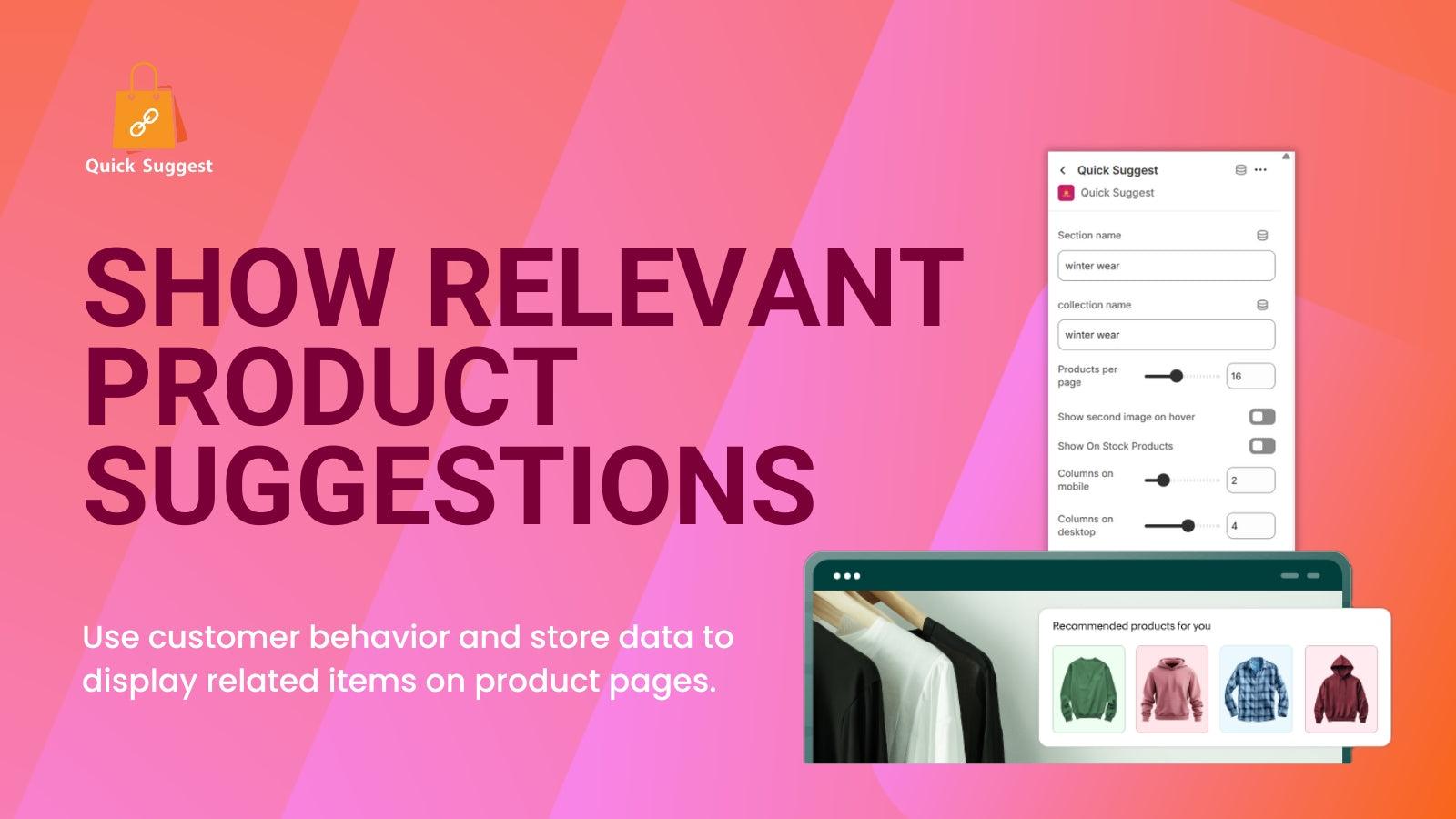 Display related products using collections