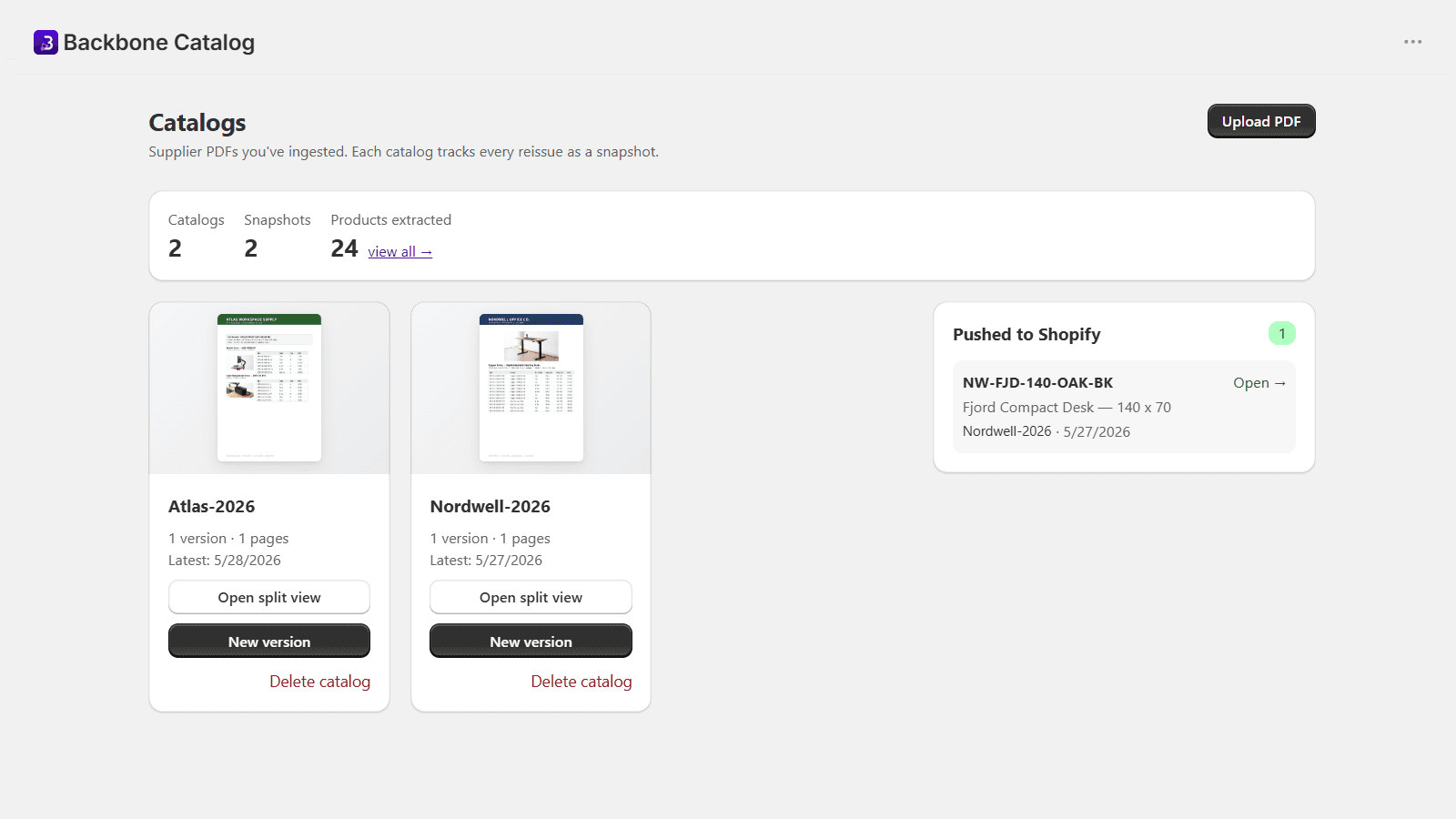 Turn supplier PDF price lists into products in minutes
