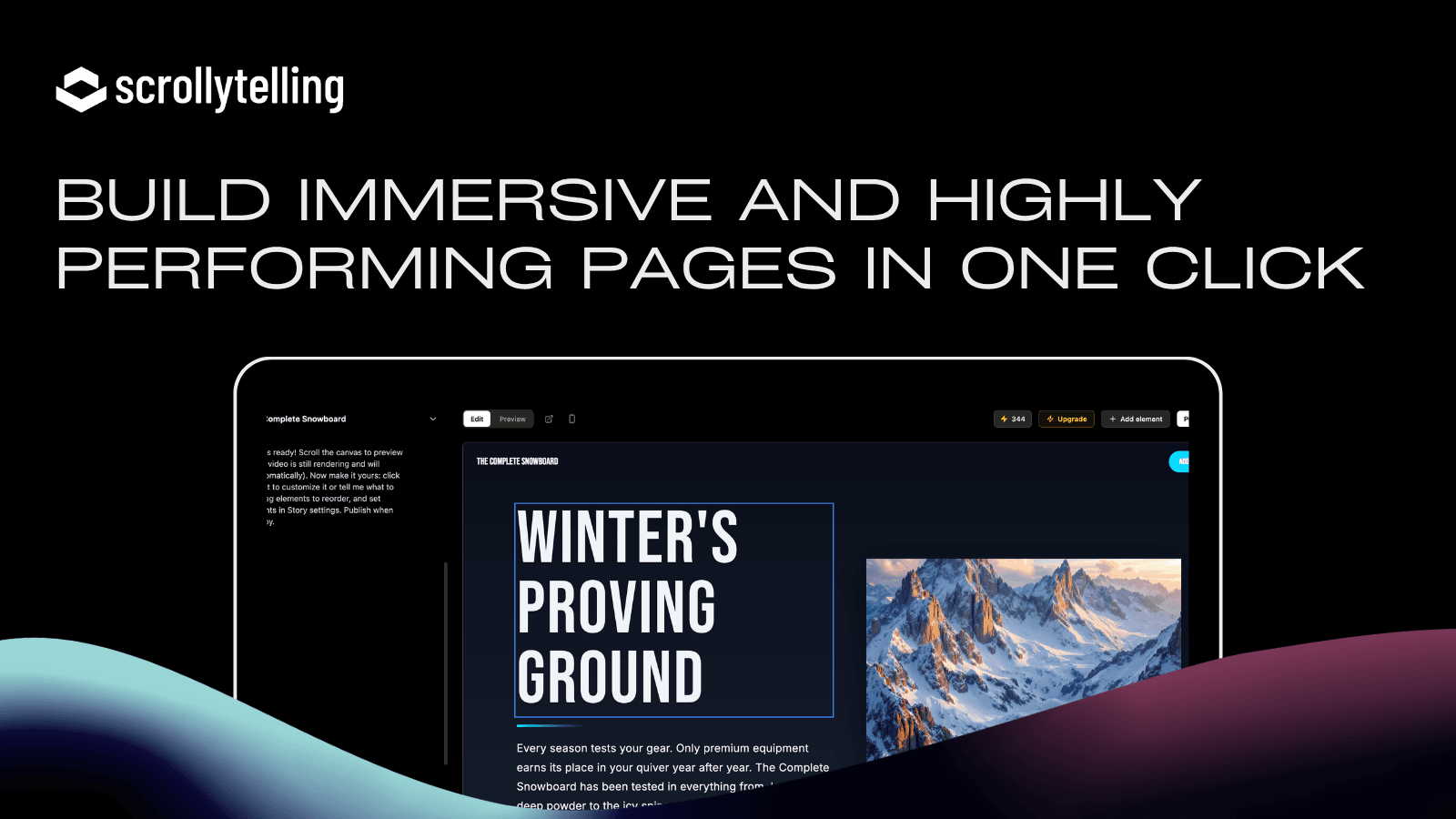 Scrollytelling platform