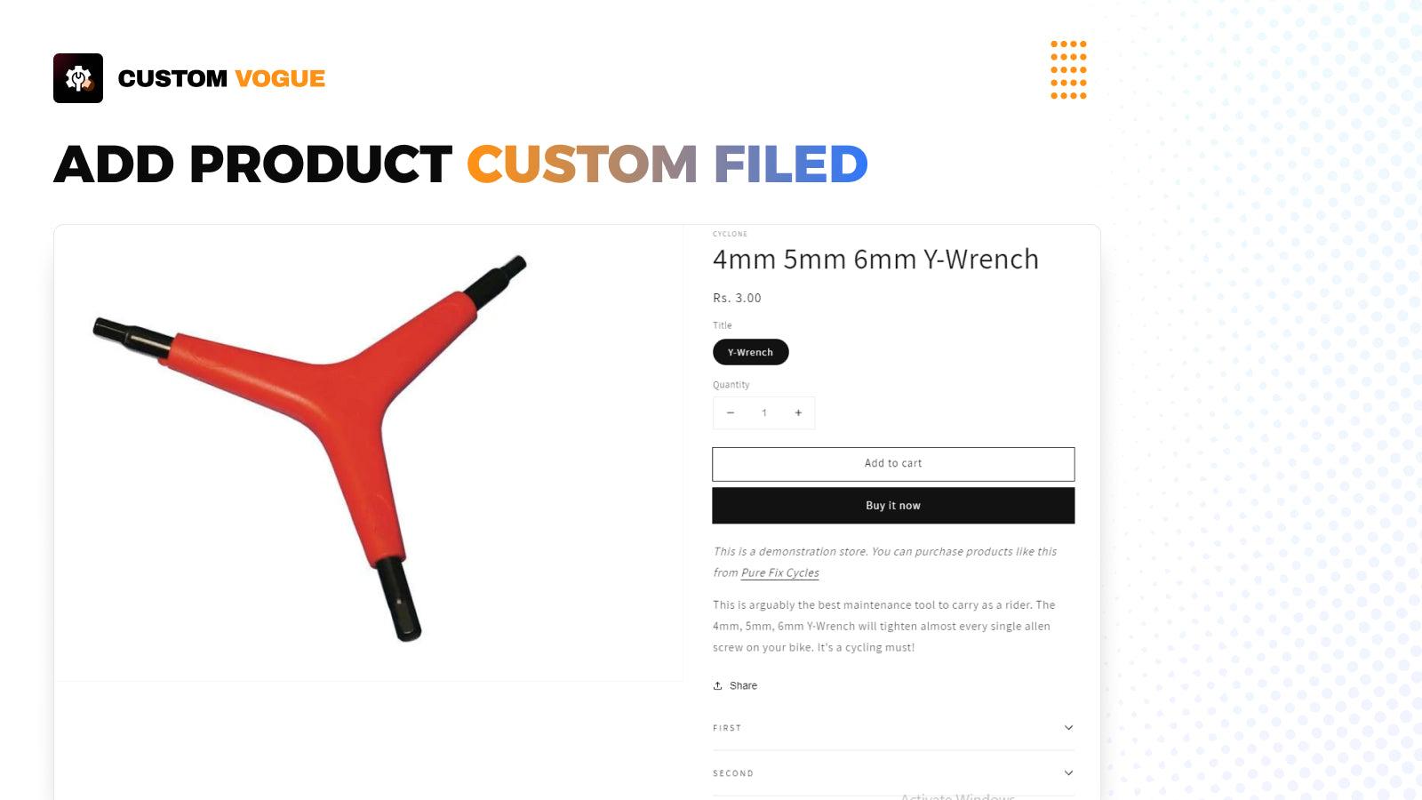 Add Product custom Filed