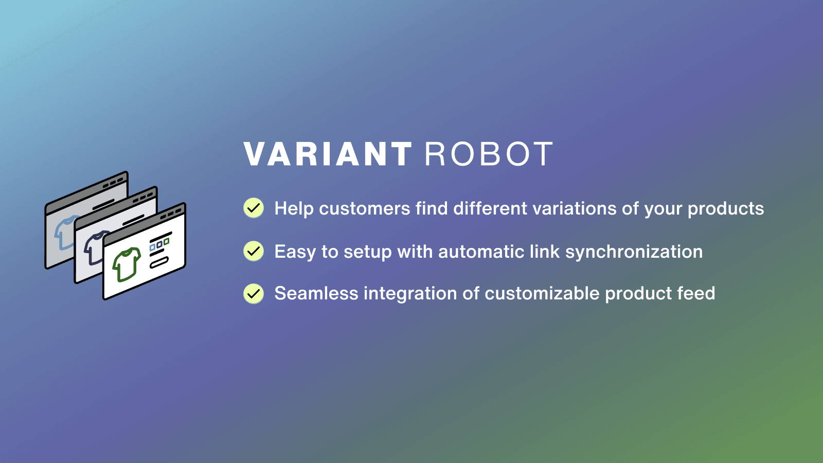 Automatic product variant and color linking based product data