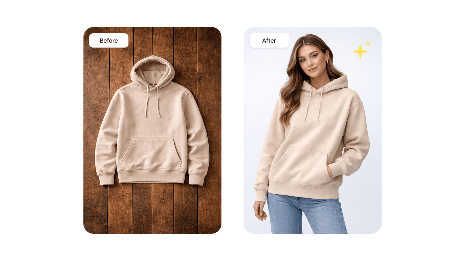 upload your clothing and transform