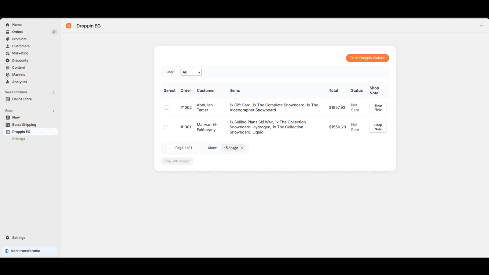 App Dashboard