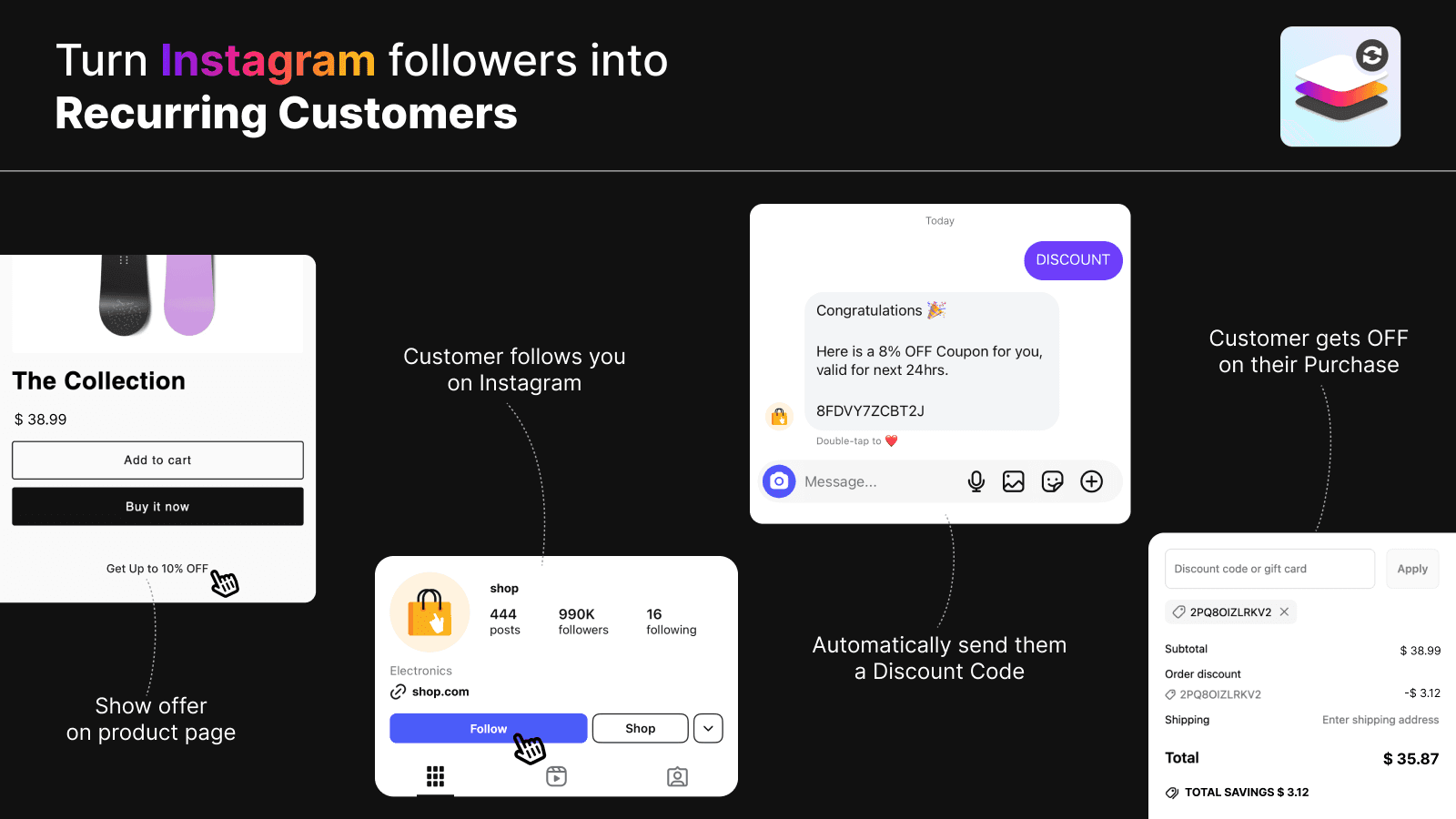 Follow for Discount