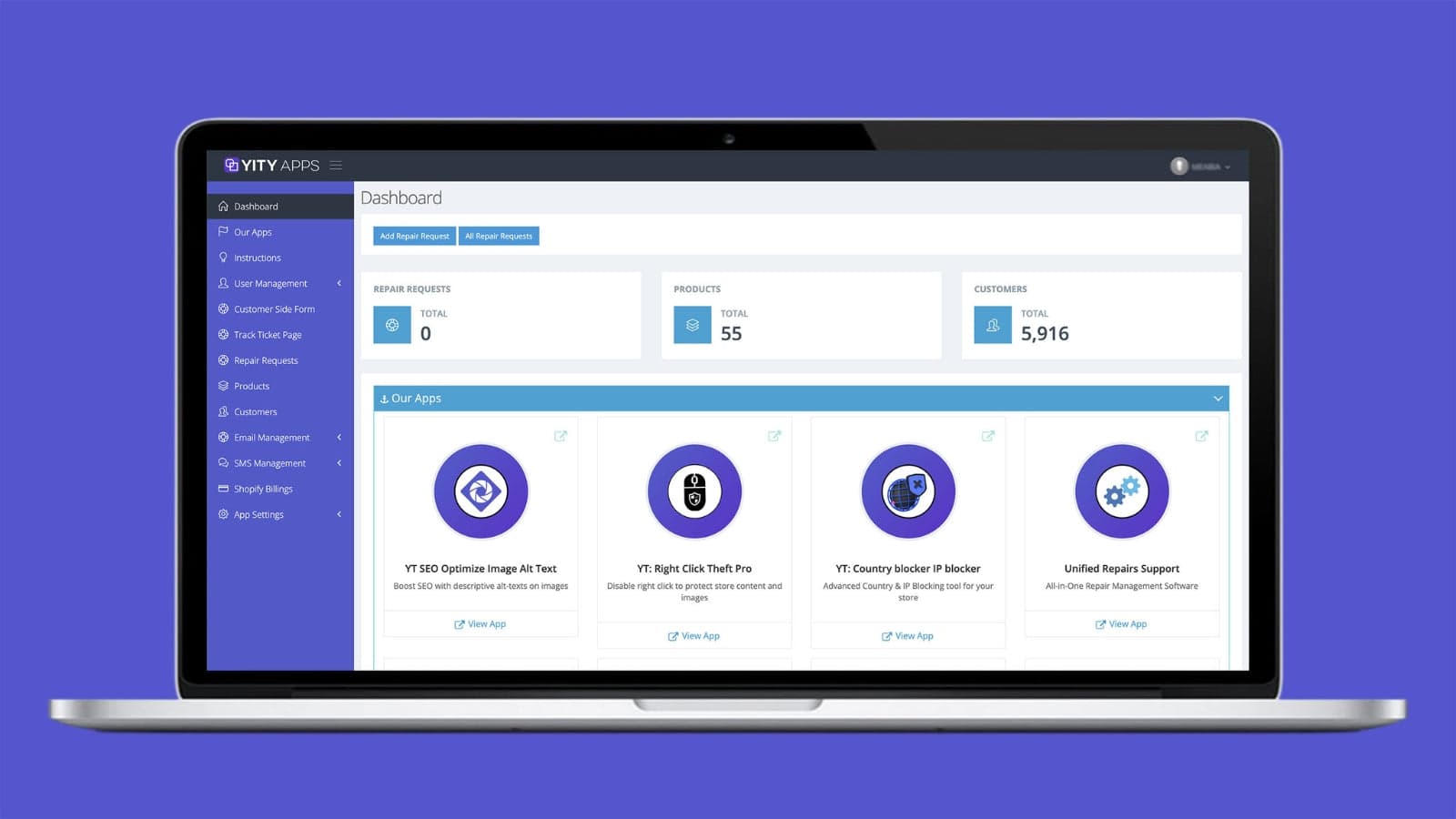 All-in-One Repair Management Software