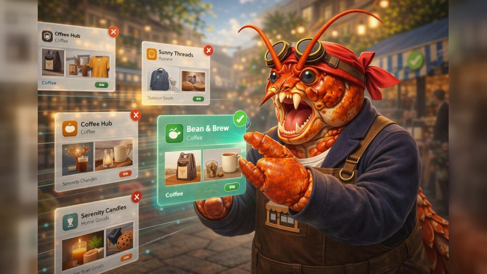 AI shopping assistant browsing