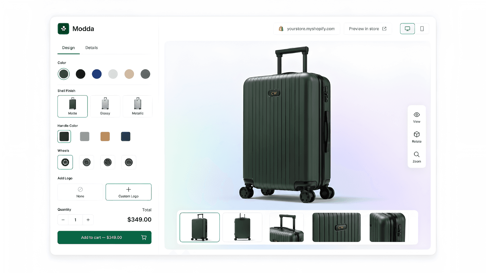 Try Modda - Product customizer