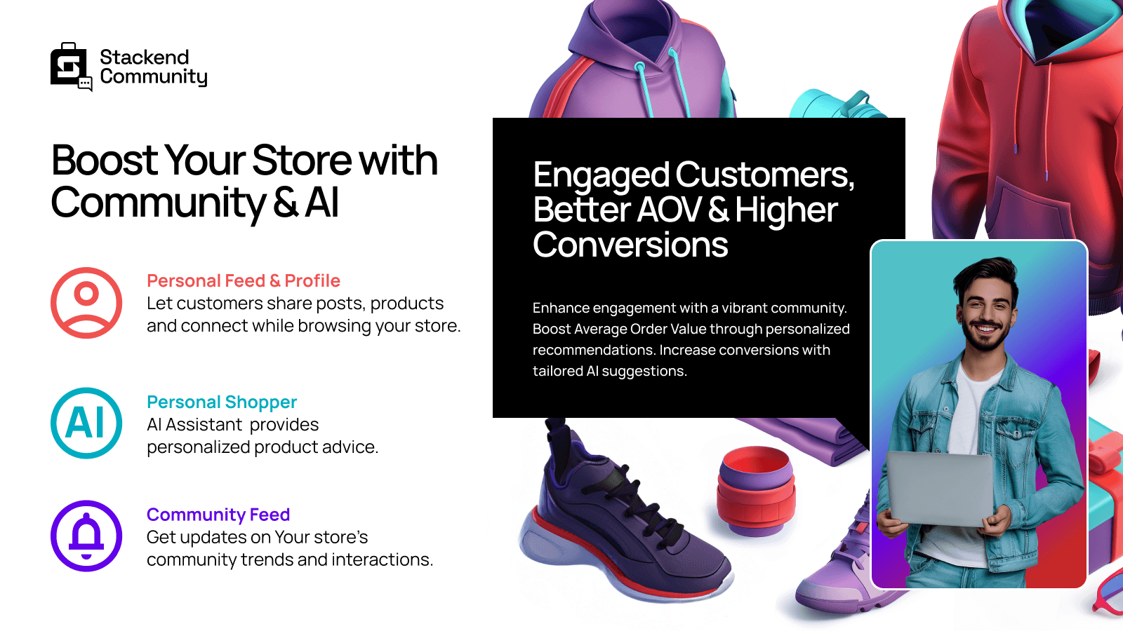 Community and AI features boosting store conversions.