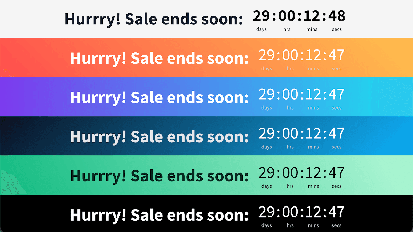 sale countdown