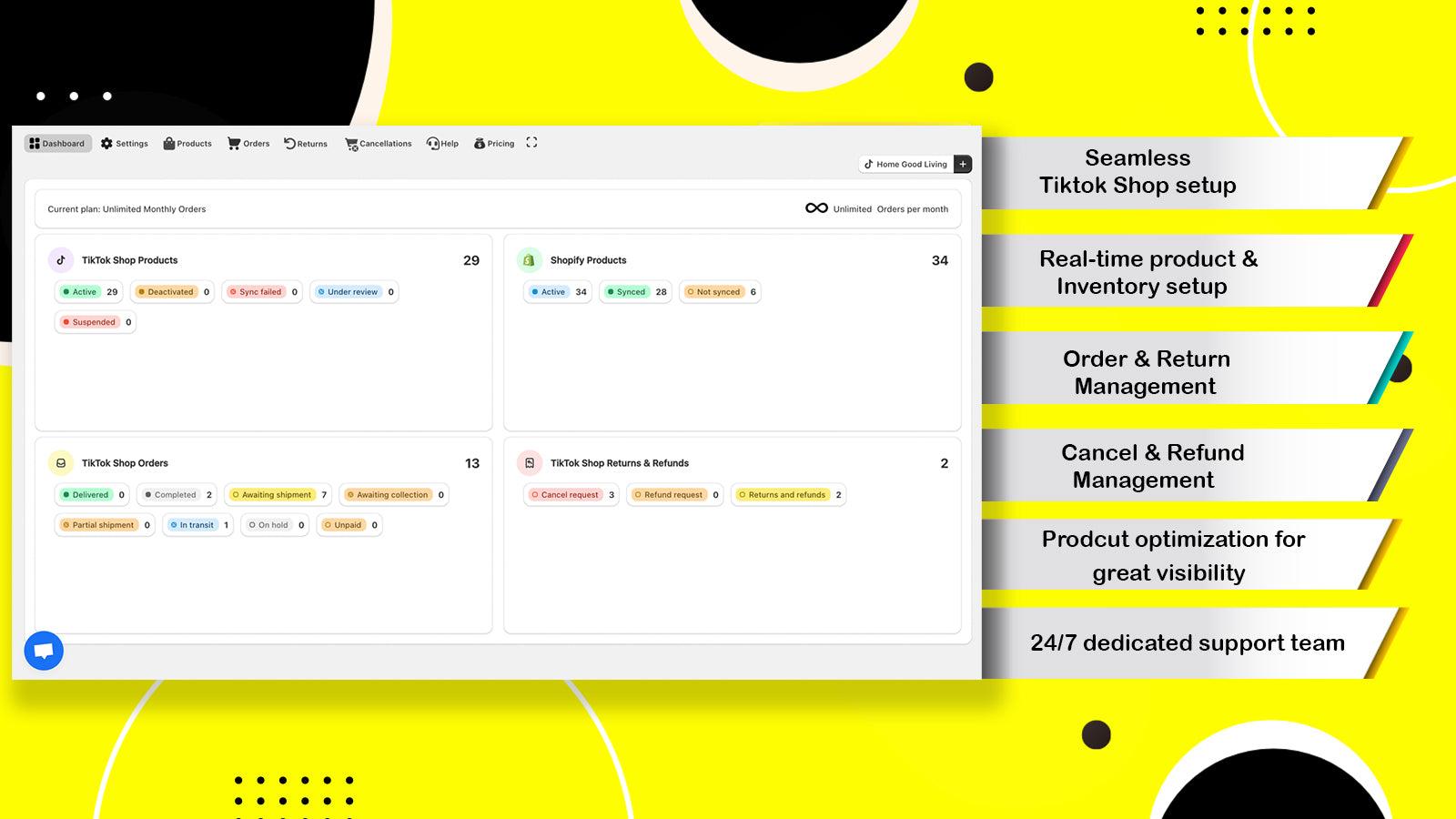 Optima Tiktok Shop Connector For Shopify