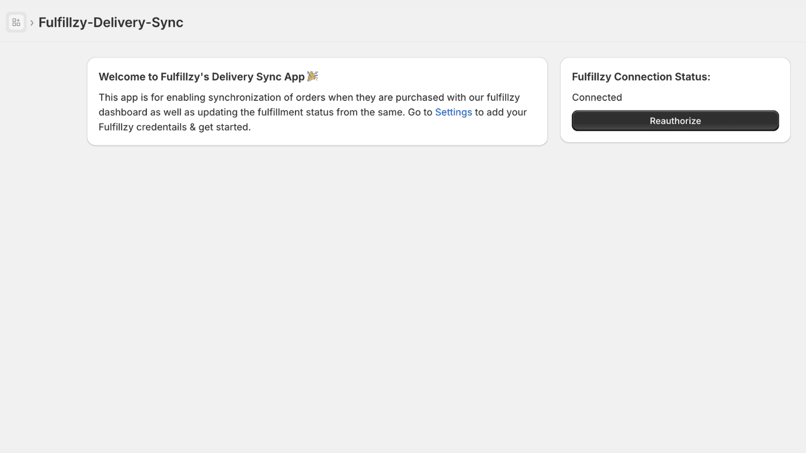 App Home Page