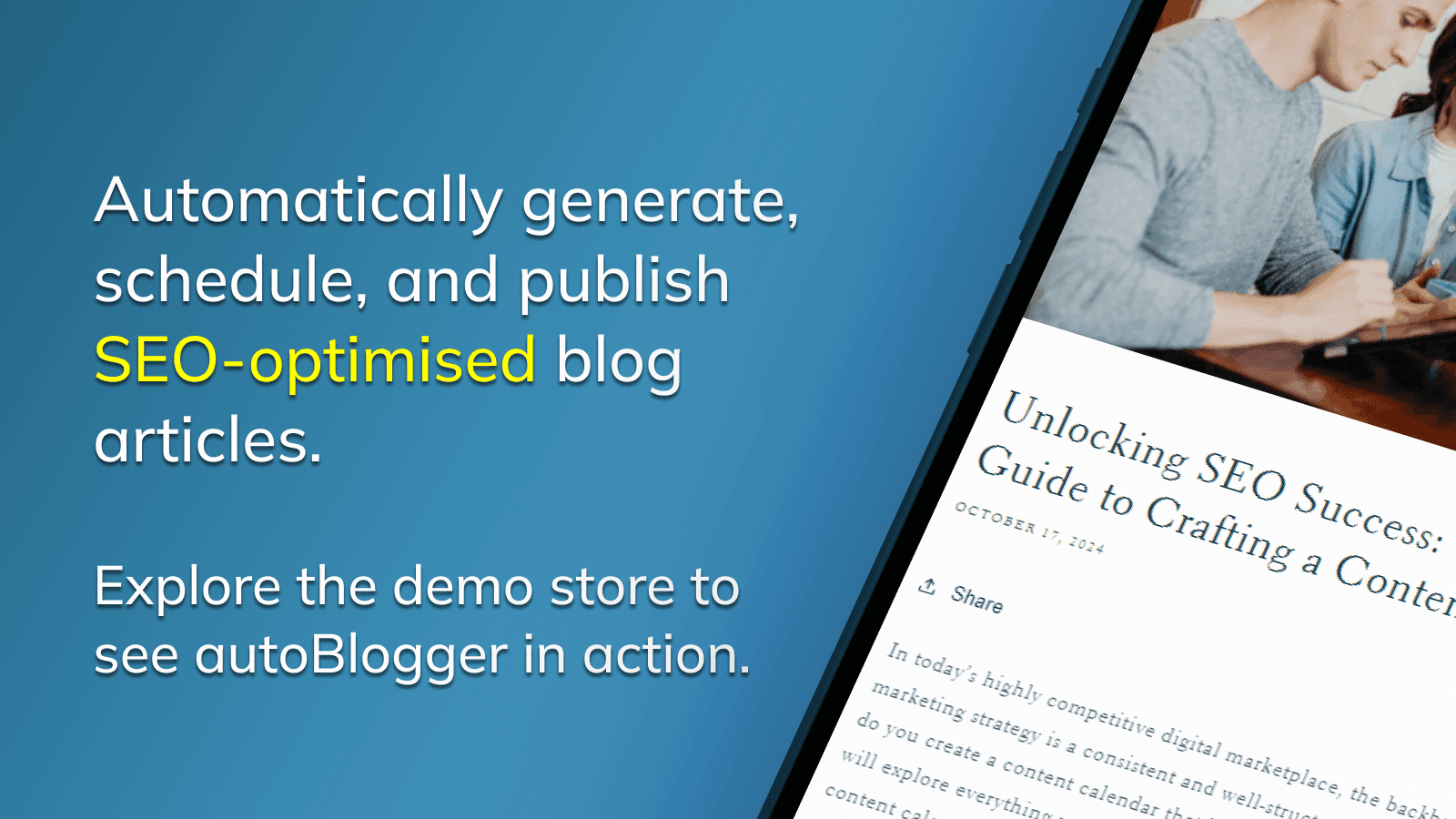 Fully automated SEO blogs