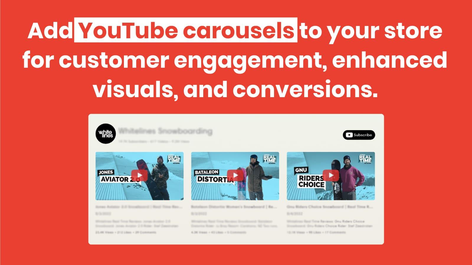 Feature Image Add Youtube Carousel to Shopify Store
