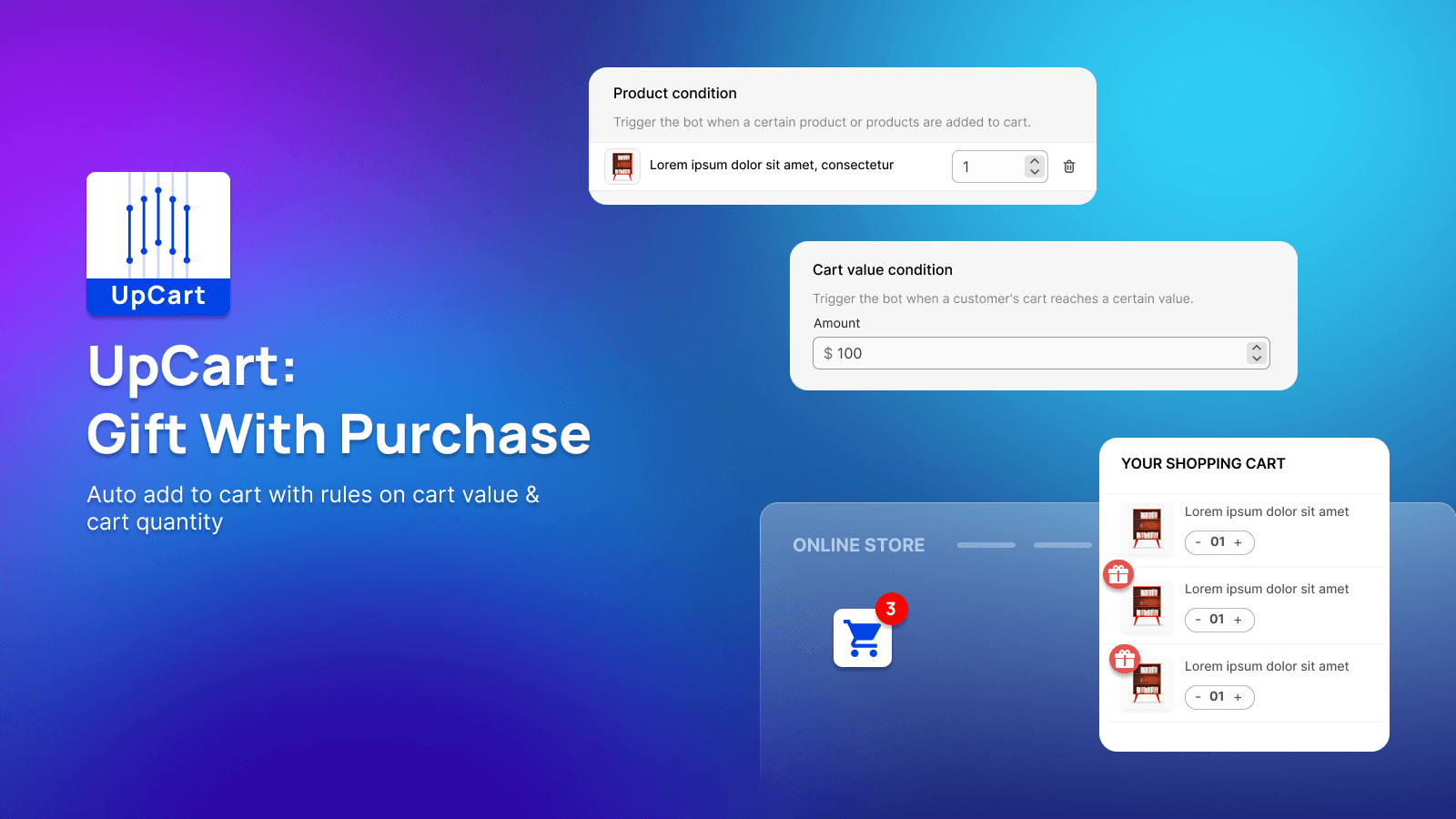 UpCart Gift With Purchase