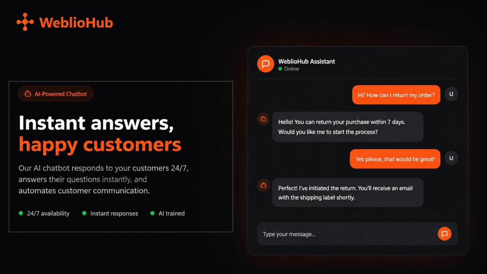 WeblioHub AI Chatbot