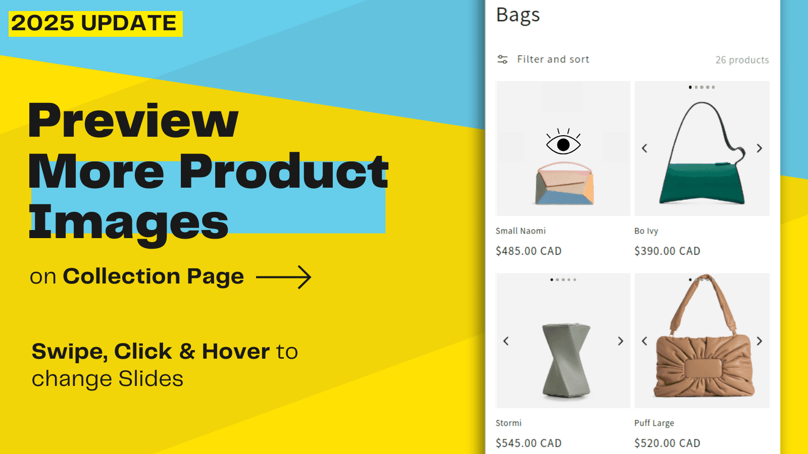 Slide through multiple Product Images on collection page