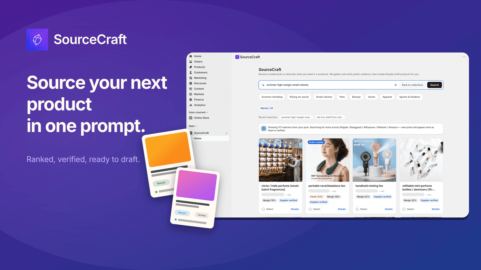SourceCraft — source your next product in one prompt.
