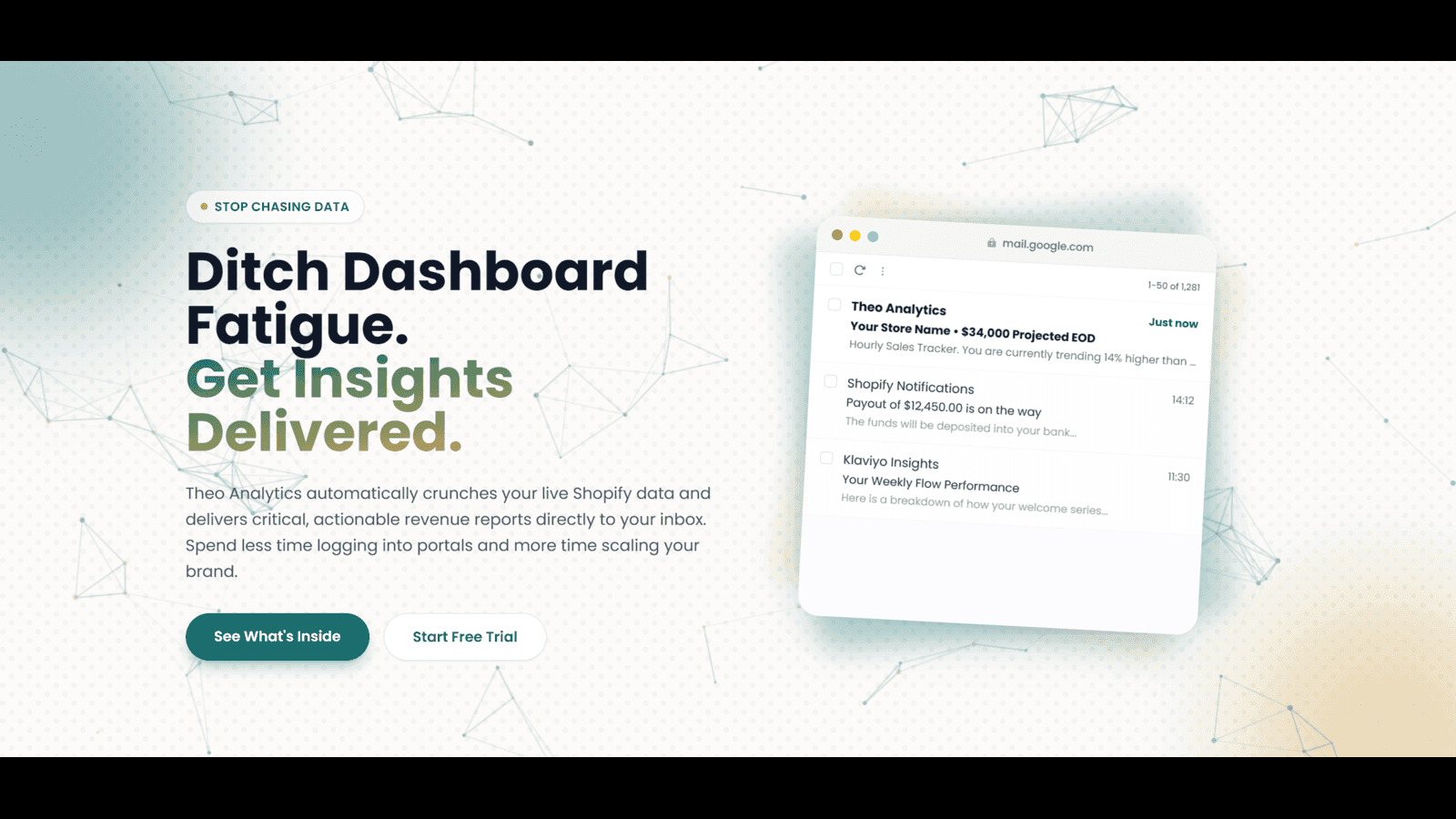 Theo Analytics - Ditch Dashboard Fatigue