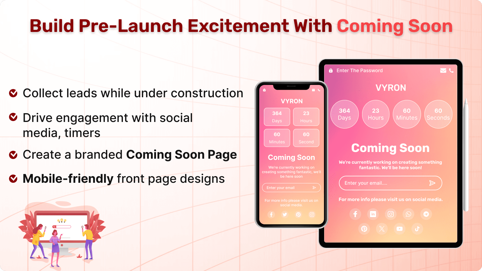 launch soon, coming soon, under construction