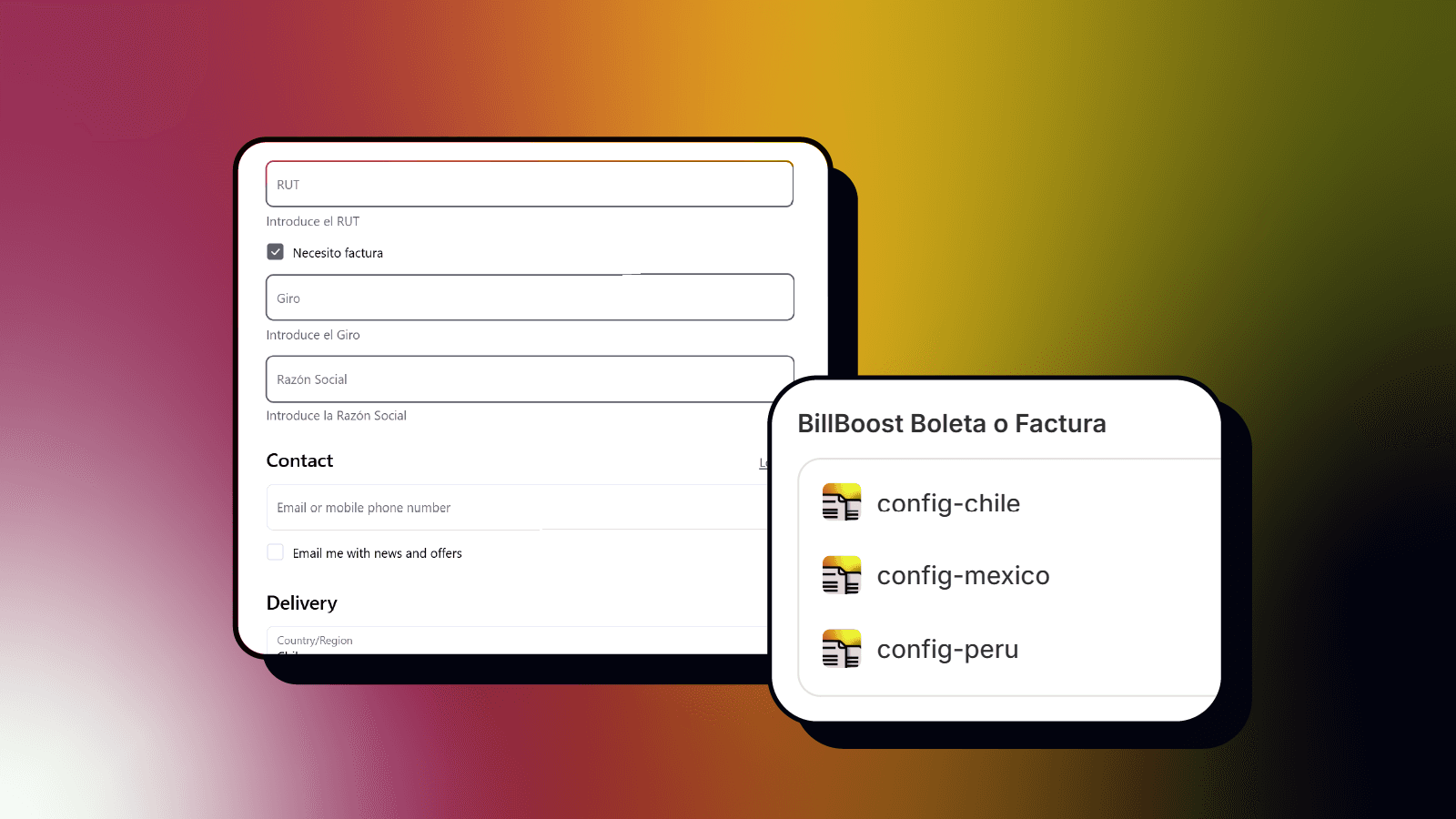 BillBoost agrega los campos para facturar a tu cliente