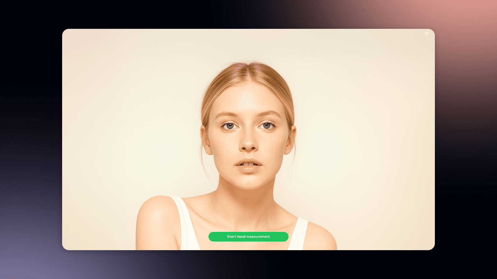 Launch the Head Measurement App.