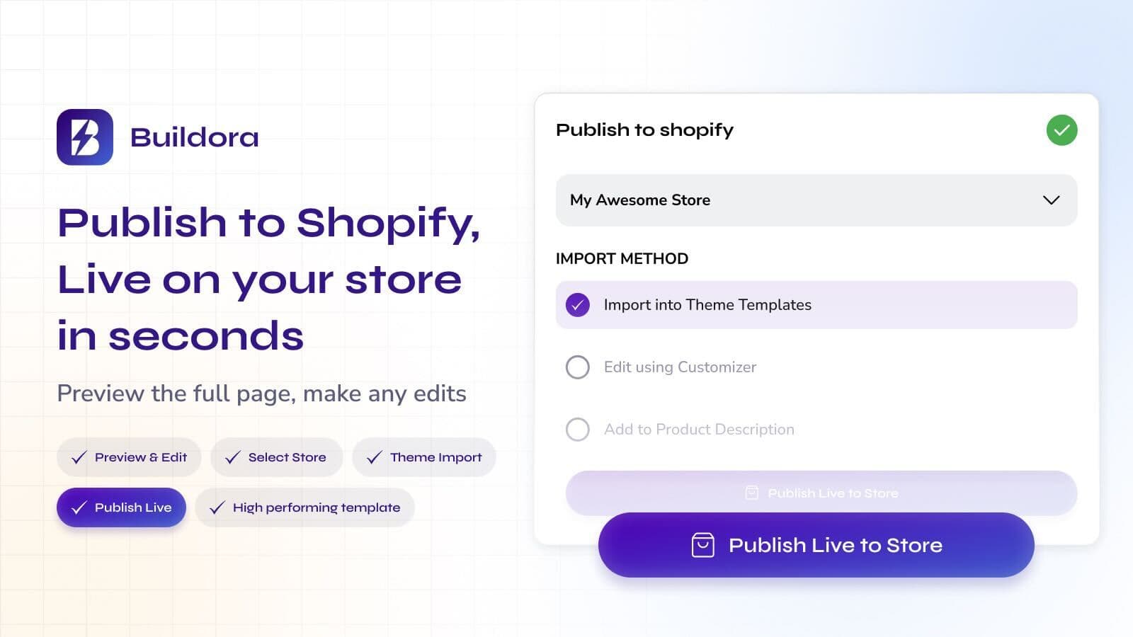 Buildora - AI Page Builder