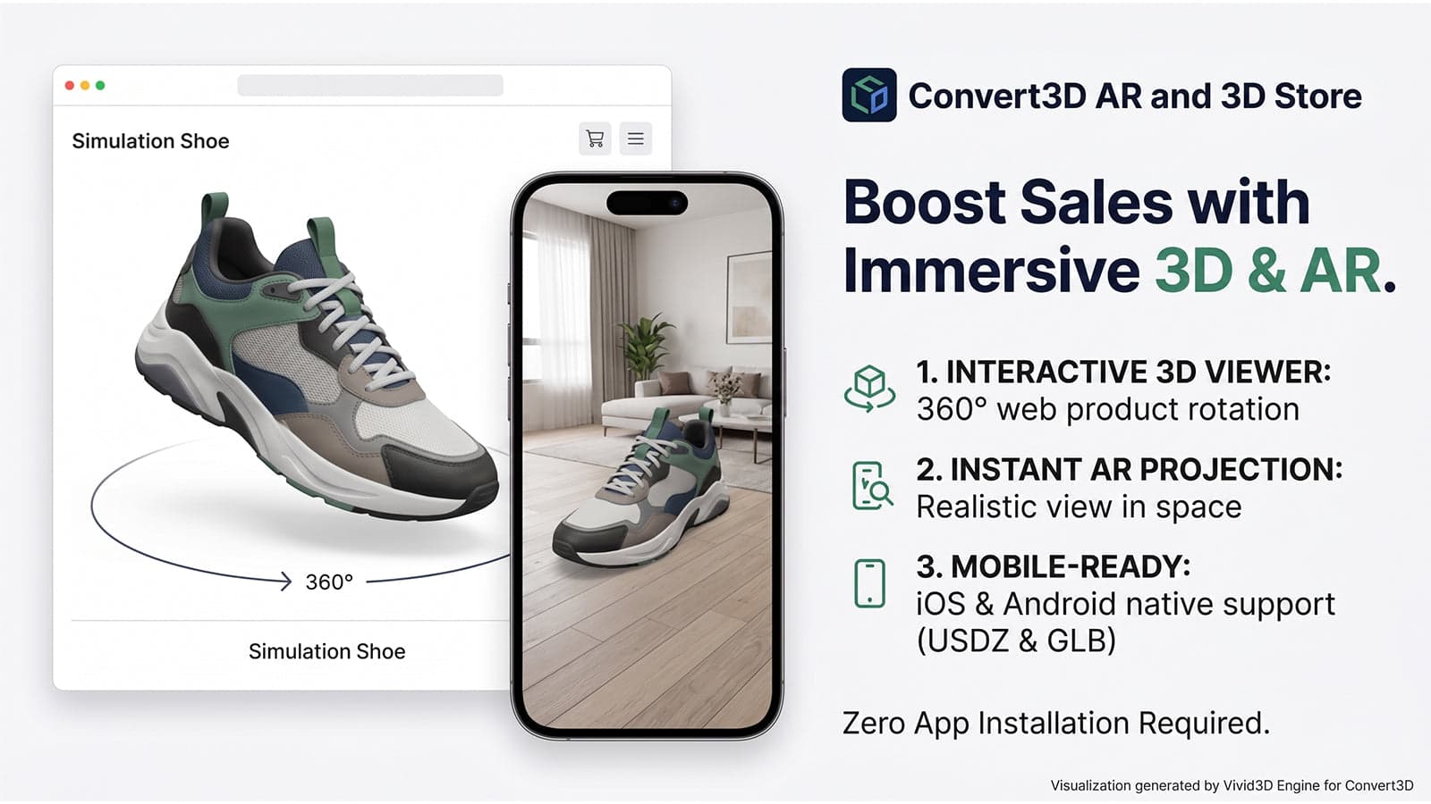Convert3D AR and 3D Store Banner