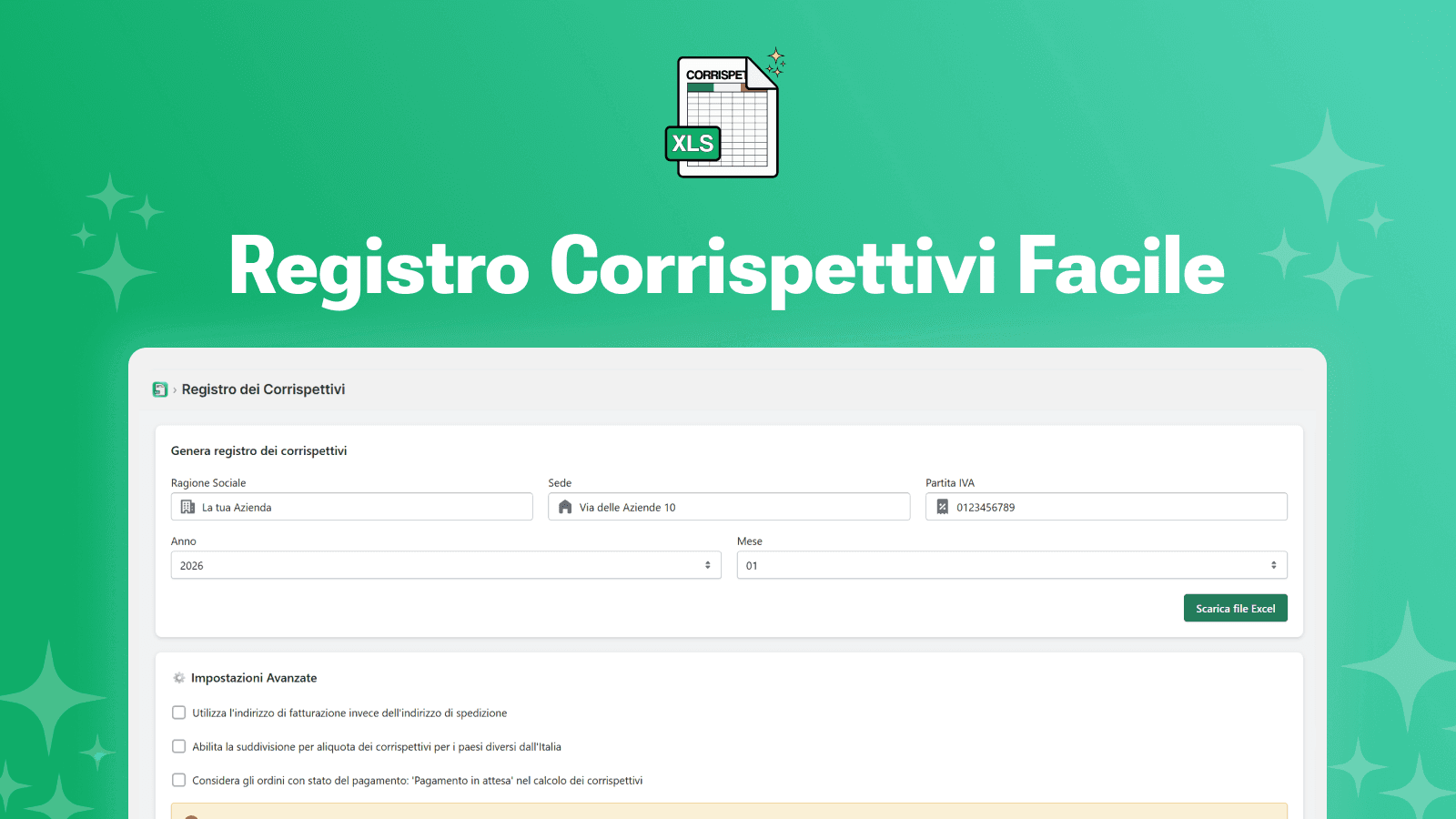 Immagine cover dell'App Registro Corrispettivi Facile