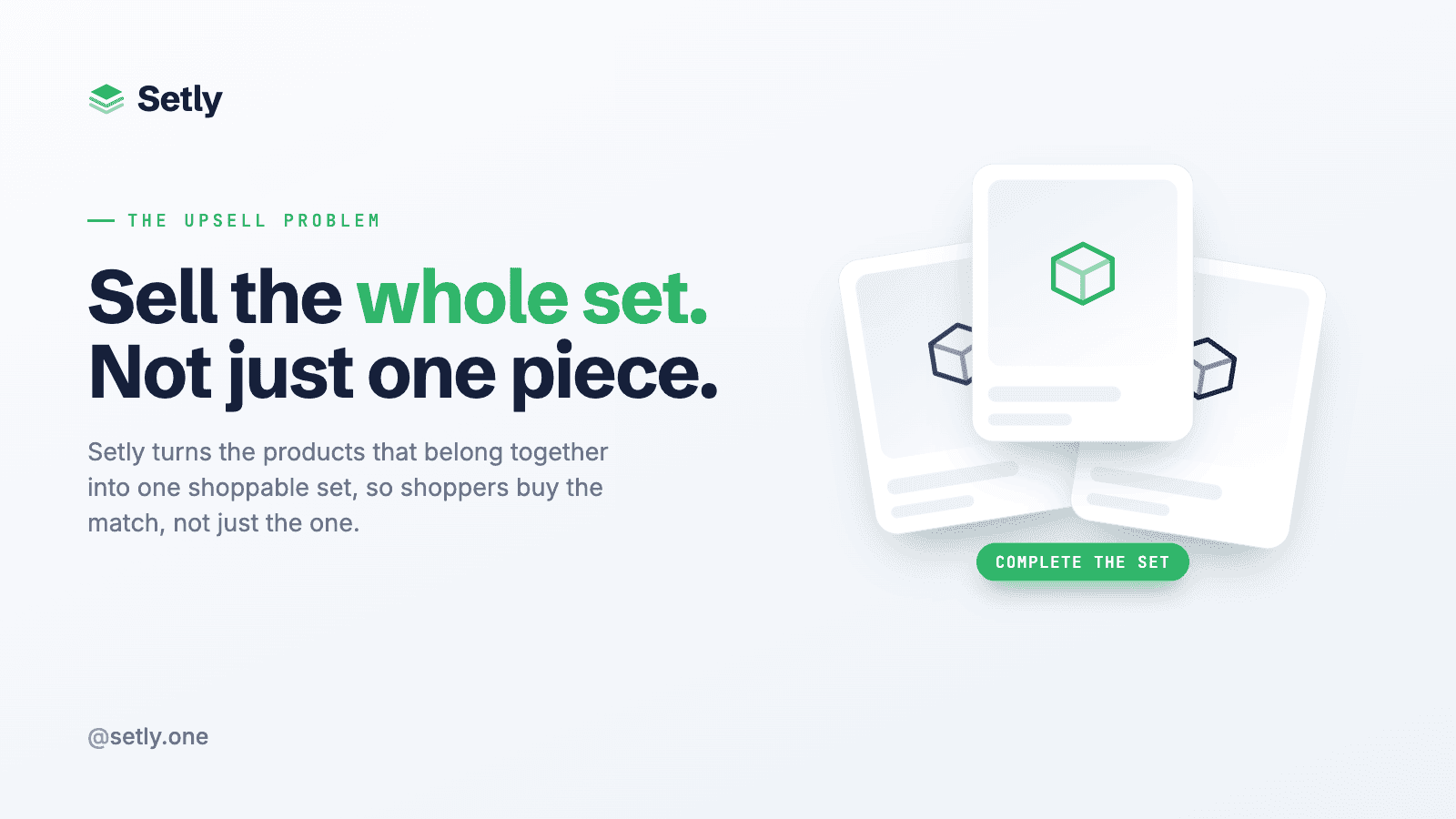 Setly widget showing companion products on a product page