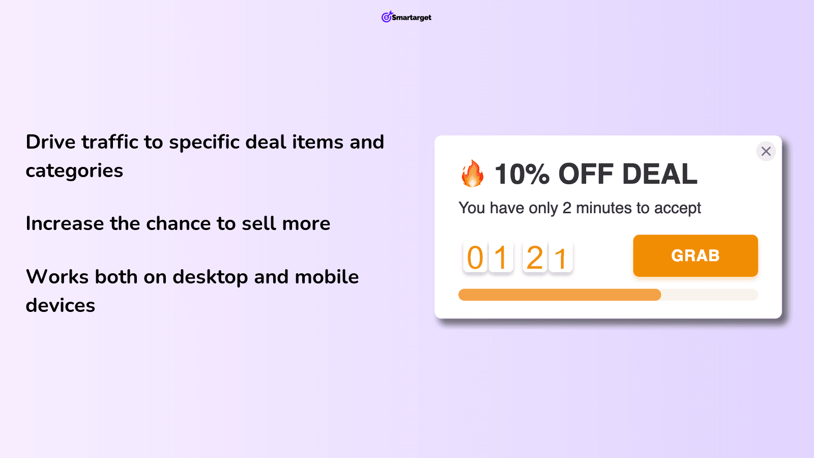 Create urgency with a deal-based timer